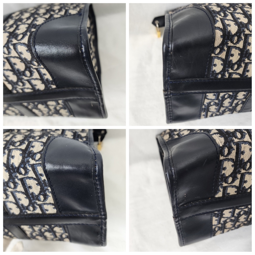 Auth Dior Trotter Montiagne Navy Boston Bag And Wallet Bundle - Picture 9 of 9